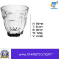 Vaso transparente Copa de agua de vidrio Copa de whisky Vajilla Kb-Hn041